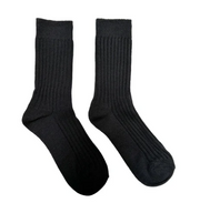 FLOOF Ribbed Tube Sock in Black
