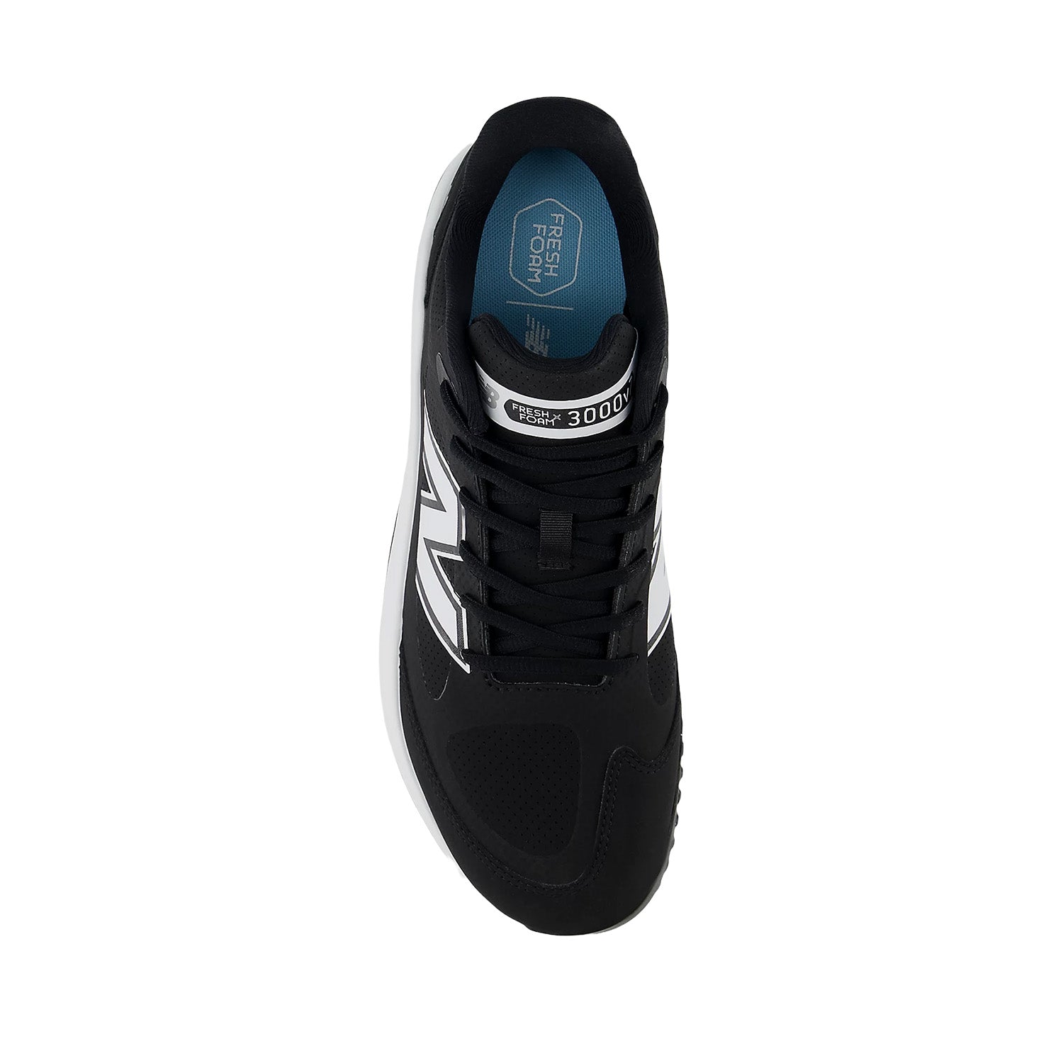 New Balance Men's Fresh Foam 3000v7 Turf-Trainer in Black/NB 103 White