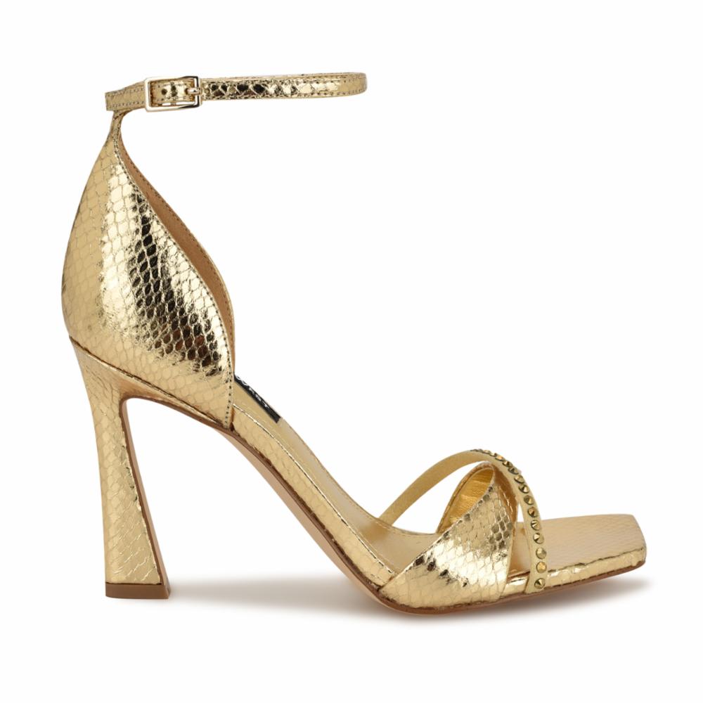 Nine West Women's Tapple3 Gold M