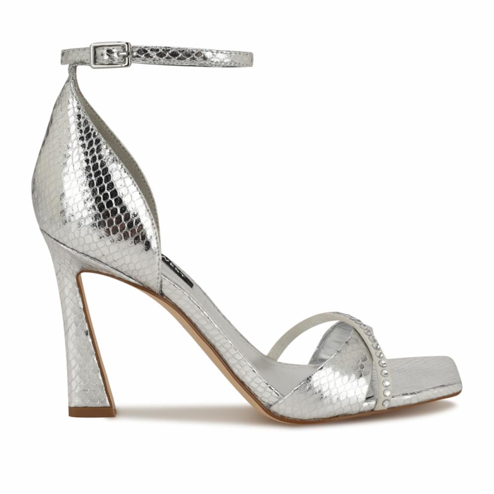 Nine West Women's Tapple3 Silver M