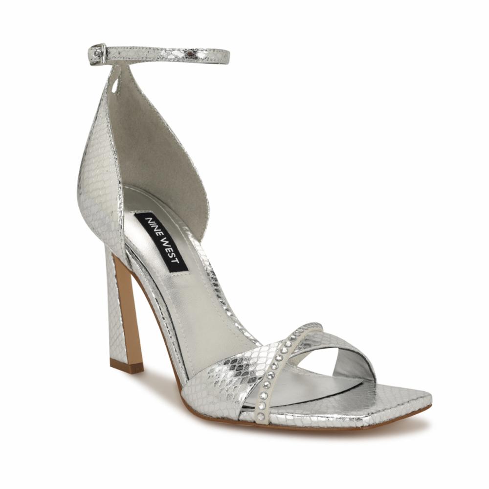 Nine West Women's Tapple3 Silver M
