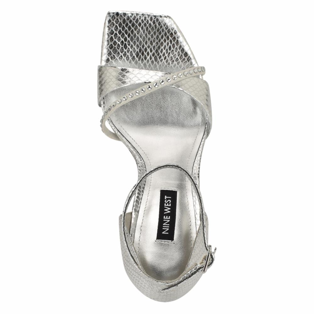 Nine West Women's Tapple3 Silver M
