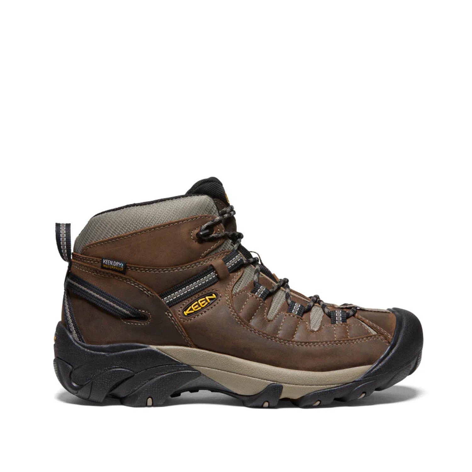 Keen Men's Targhee Ii Mid Wp in Shitake/Brin Dle