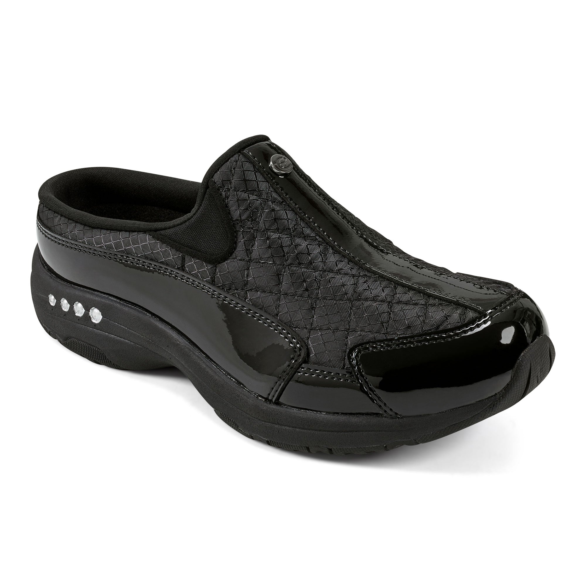 Easy Spirit Women's Traveltime12 In Black/Silver M