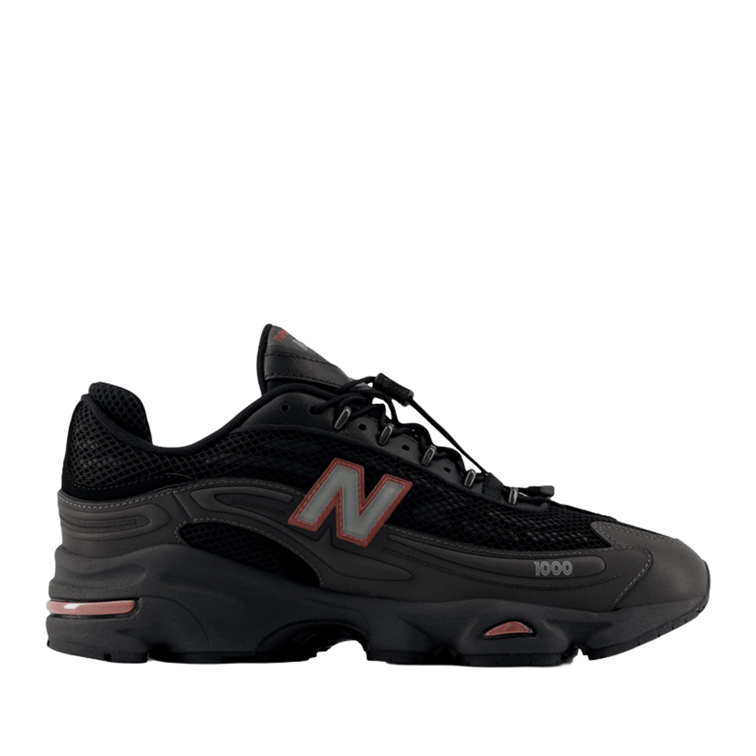 New Balance Unisex 1000G in Black Metallic/Red Rock