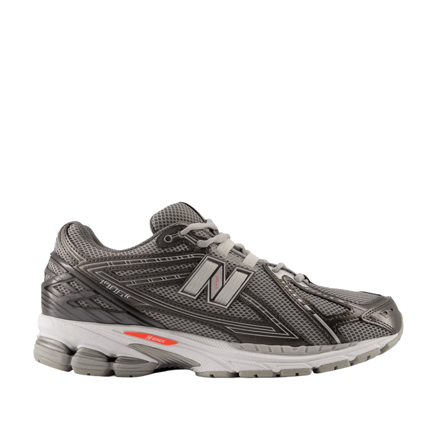 New Balance Unisex 1906 in Black Metallic with Urgent Red and Slate Grey