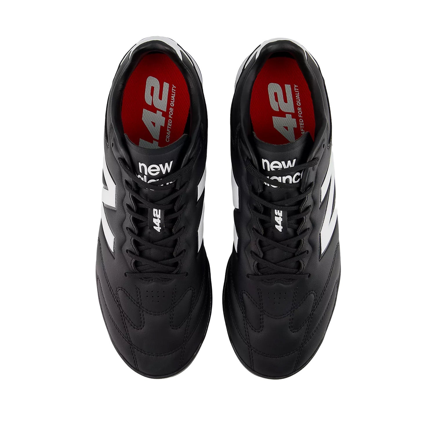 New Balance Unisex 442 PRO TF V3 in Black/White/Fire Cracker