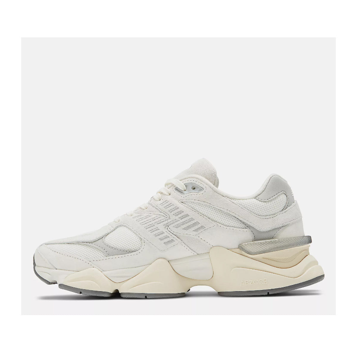 New Balance Unisex 9060 in Sea Salt/Concrete/Silver Metallic