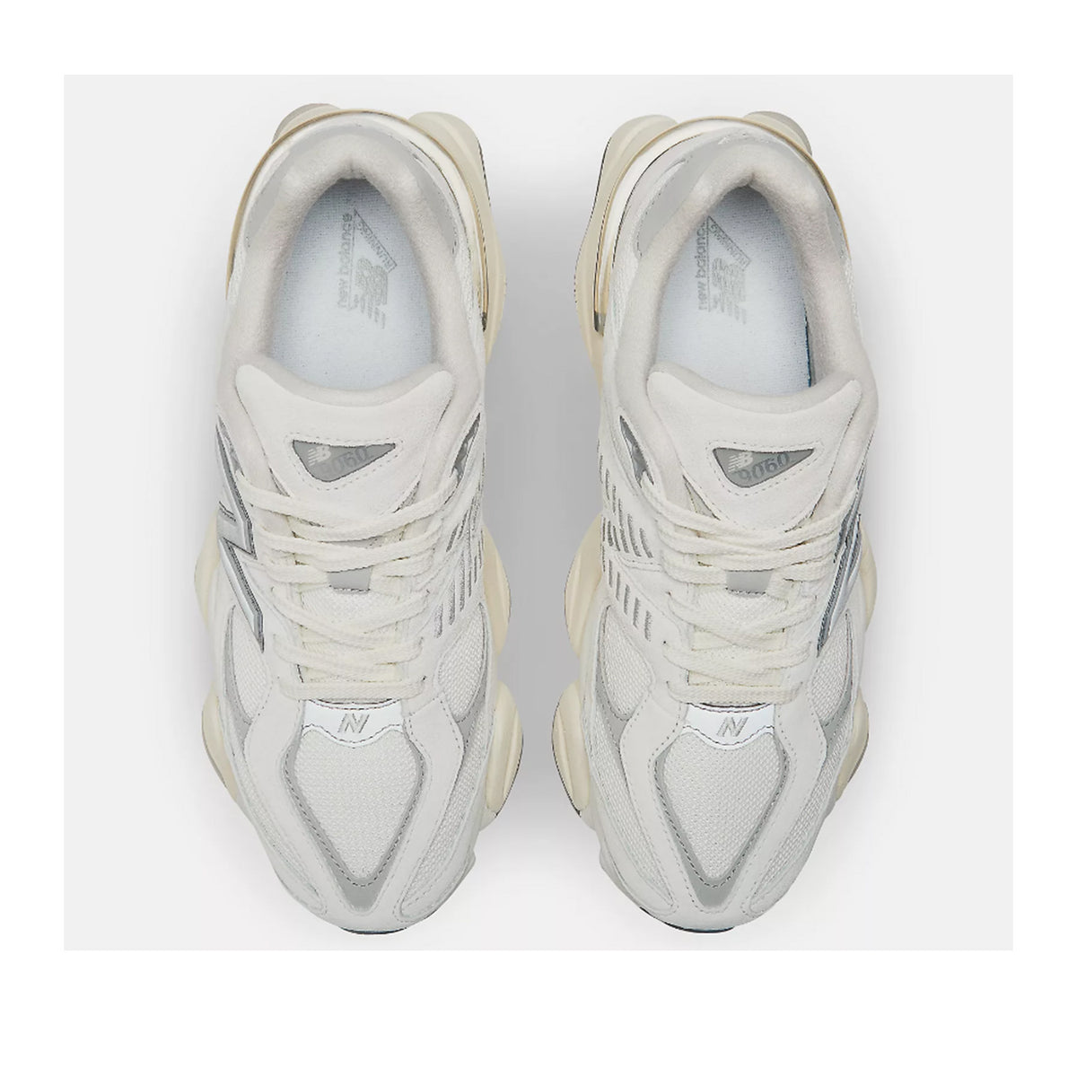 New Balance Unisex 9060 in Sea Salt/Concrete/Silver Metallic