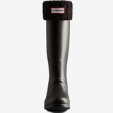 Hunter  Unisex' Recycled Mini Cable Tall Boot Sock Black Reg