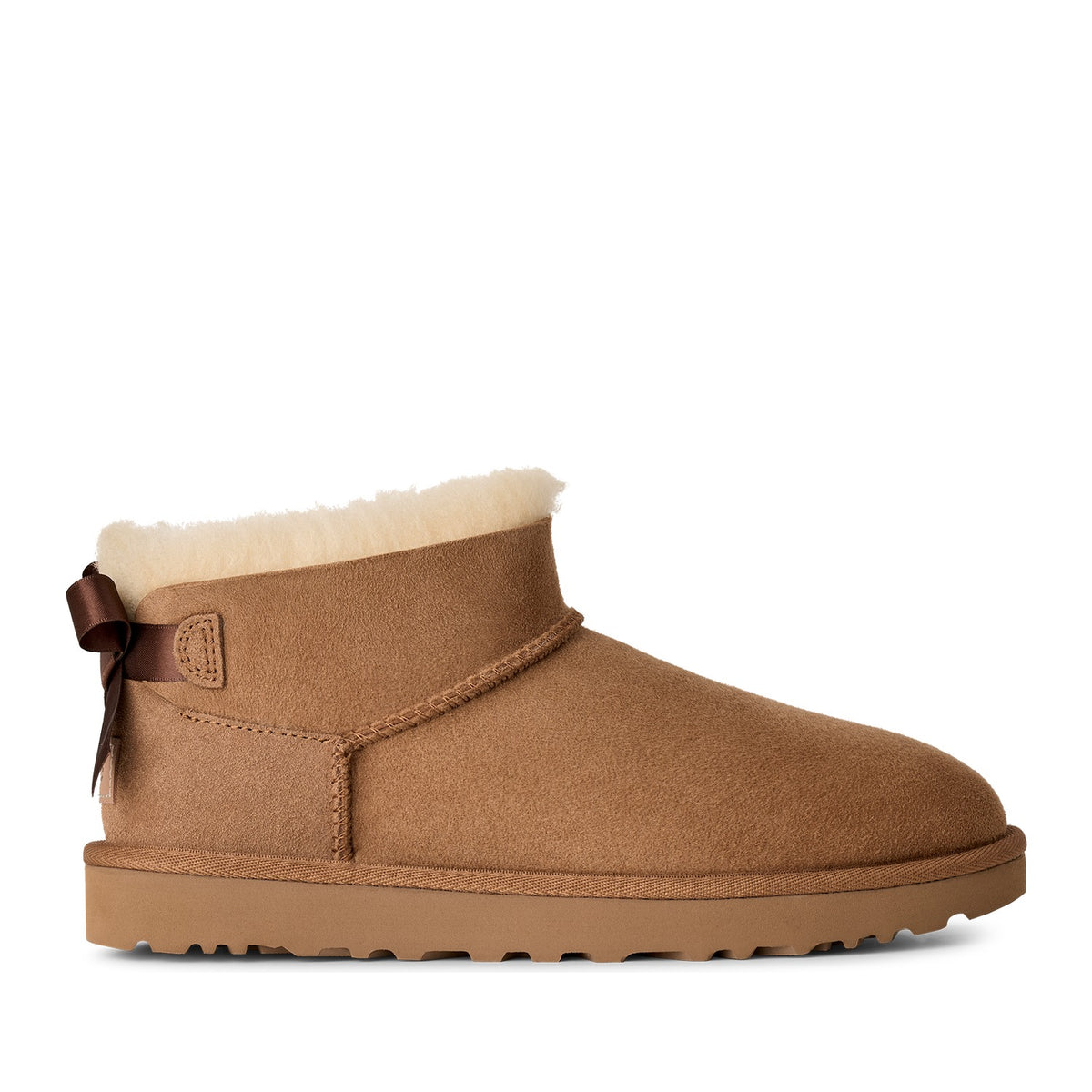 Ugg Women's Ultra Mini Bailey Bow in Chestnut