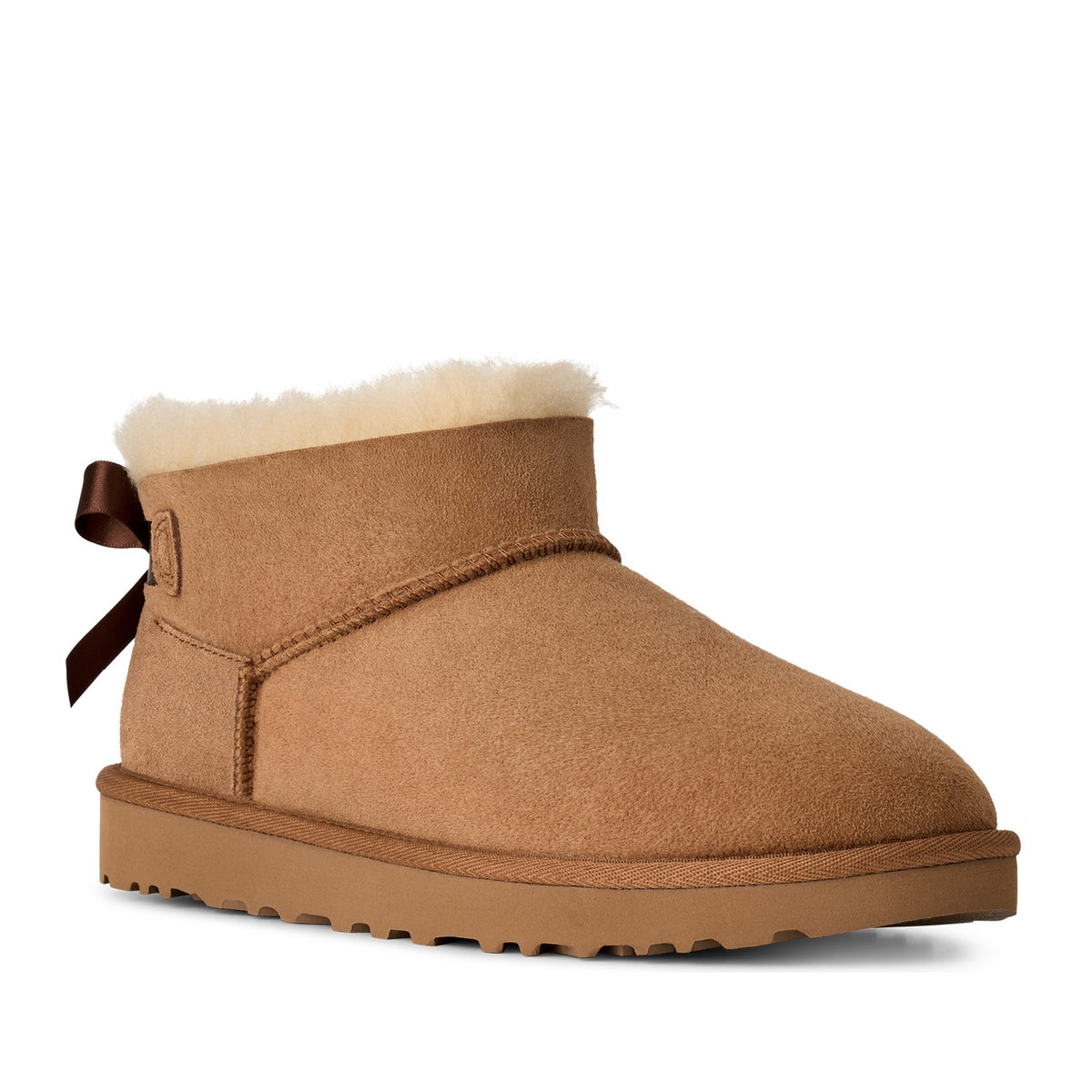 Ugg Women's Ultra Mini Bailey Bow in Chestnut