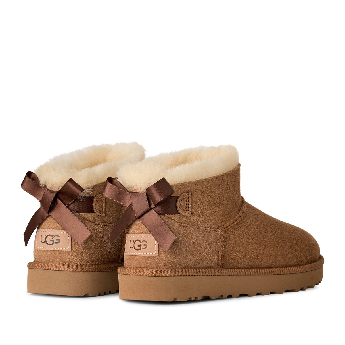 Ugg Women's Ultra Mini Bailey Bow in Chestnut