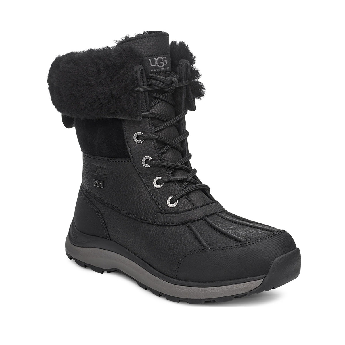 Ugg Women's Adirondack Boot Short III in Black/Black