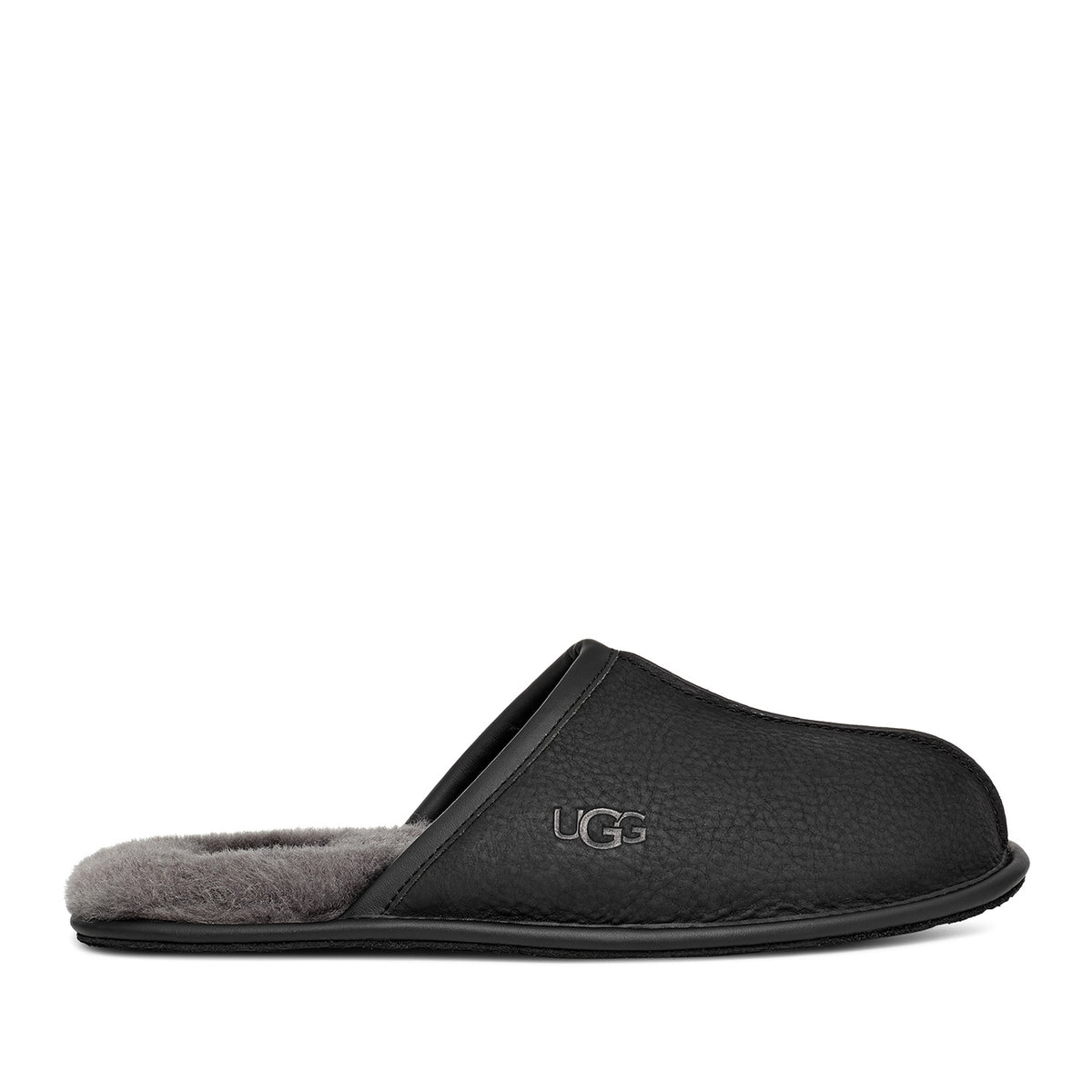 UGG Men's Scuff in Black Leather