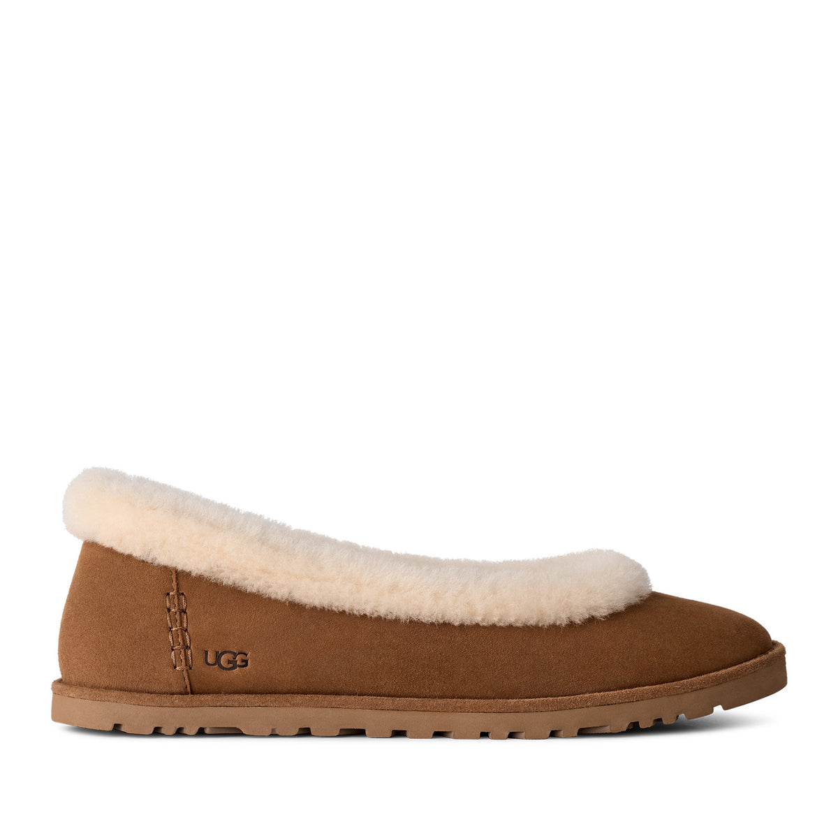 Ugg Women's Zora Ballet Flat in Chestnut
