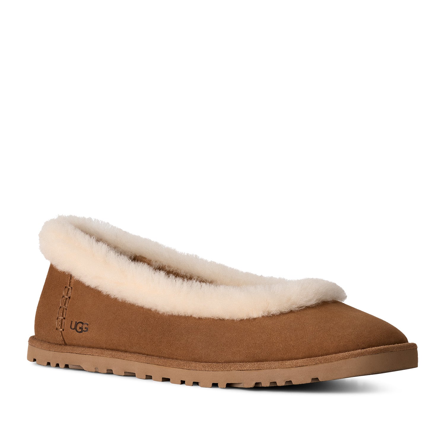 Ugg Women's Zora Ballet Flat in Chestnut