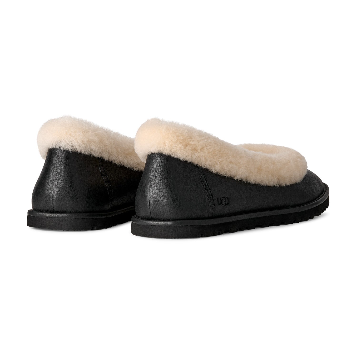 UGG Women's Zora Leather Ballet Flat in Black