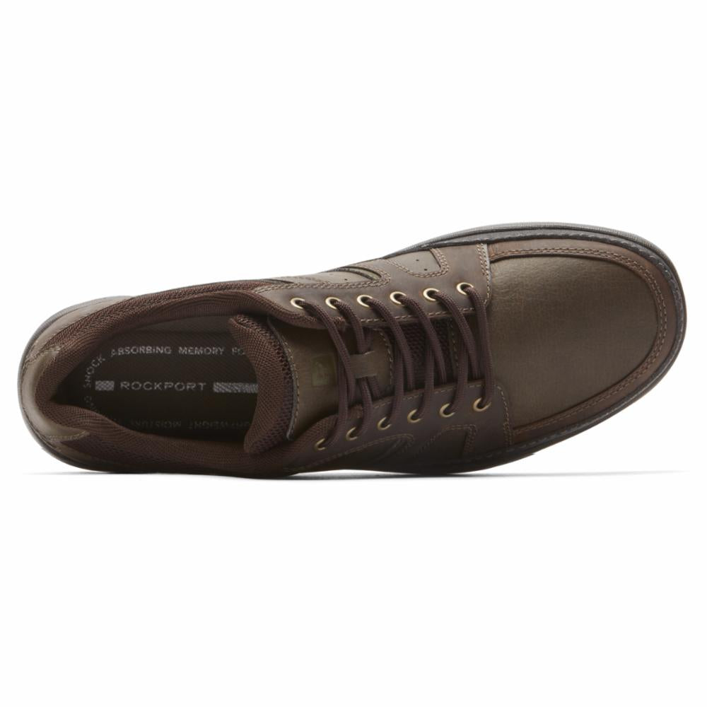 Rockport Men's Gykmdgblucher In Dark Brownblack M
