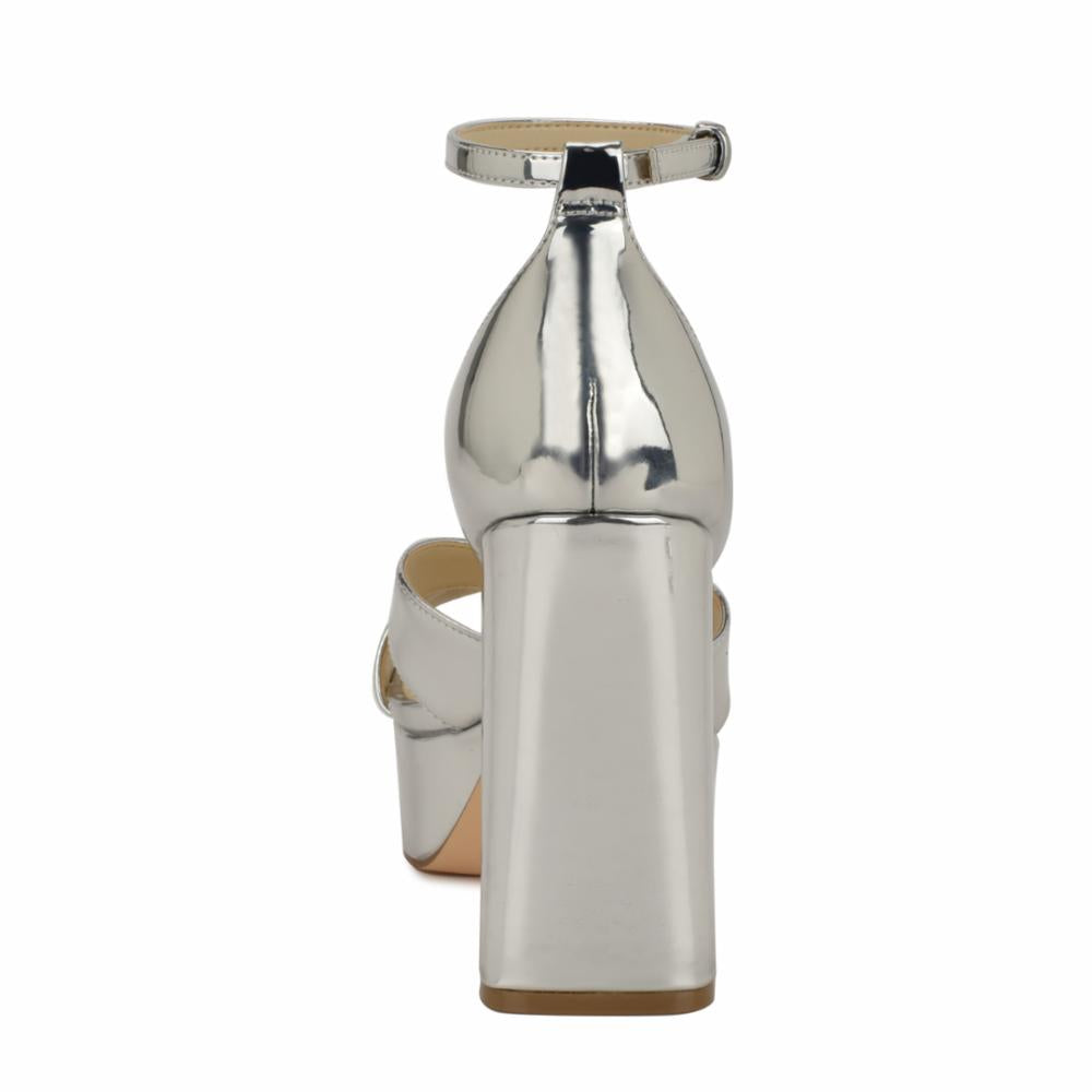 Nine West Women's Vicky3 Silver M