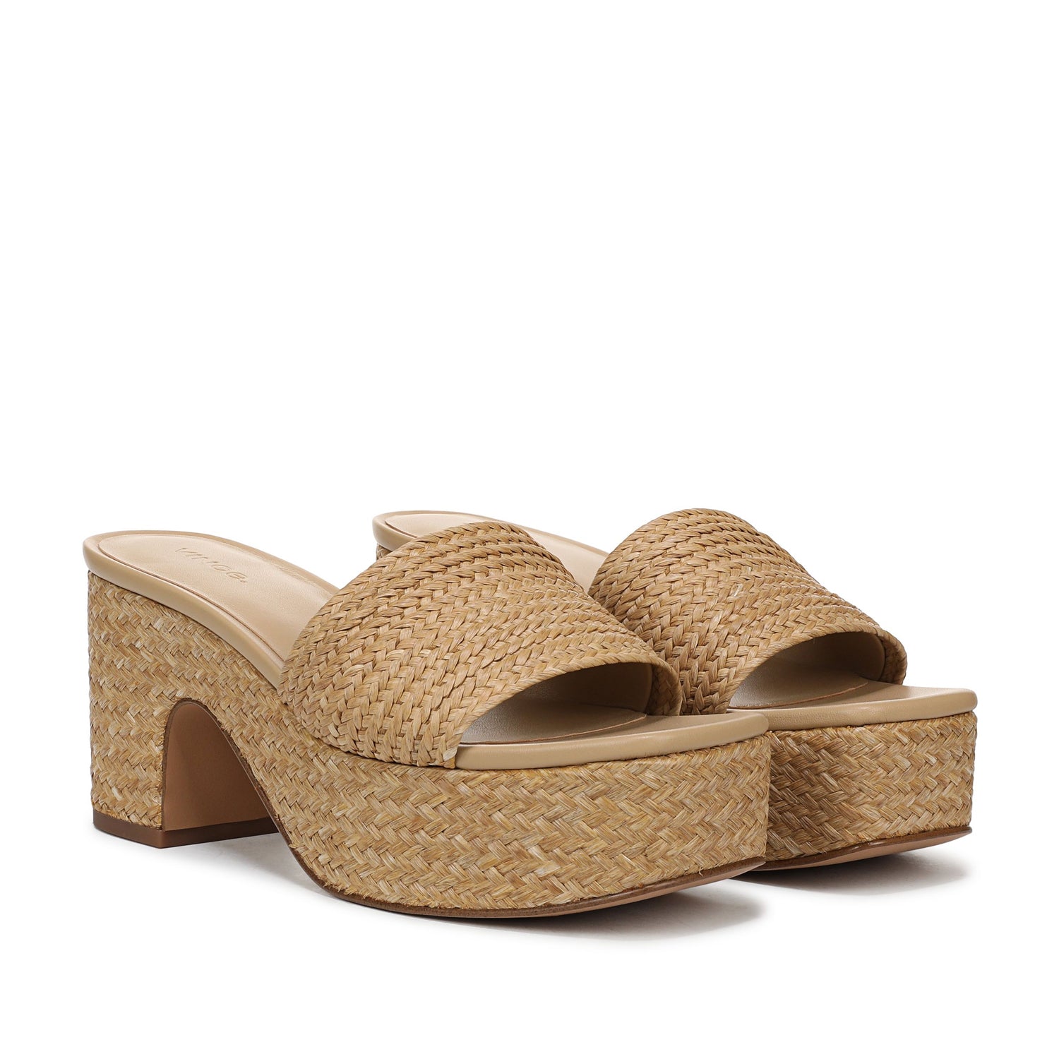 Vince. Women's Clarita Raffia in Dark Wheat