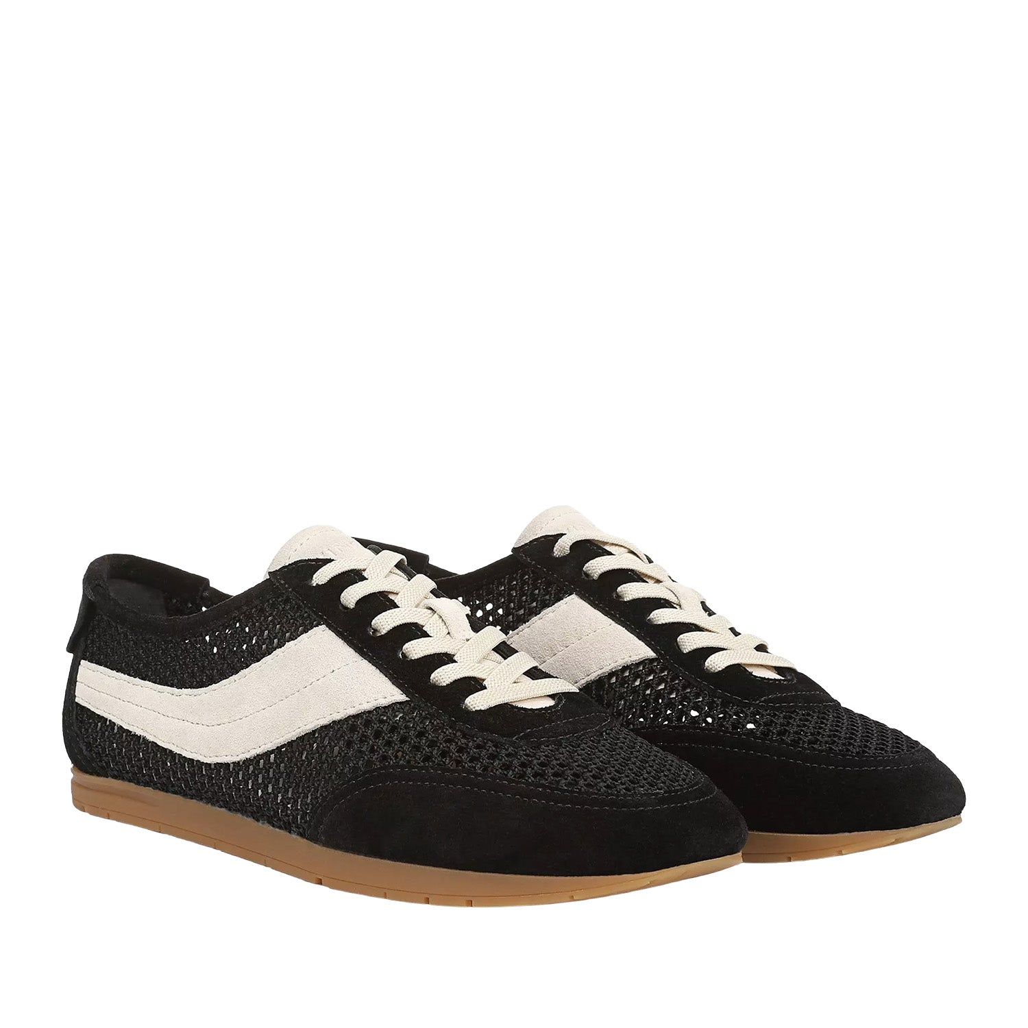 Vince. Women's La Runner Netting in Black/Moonlight