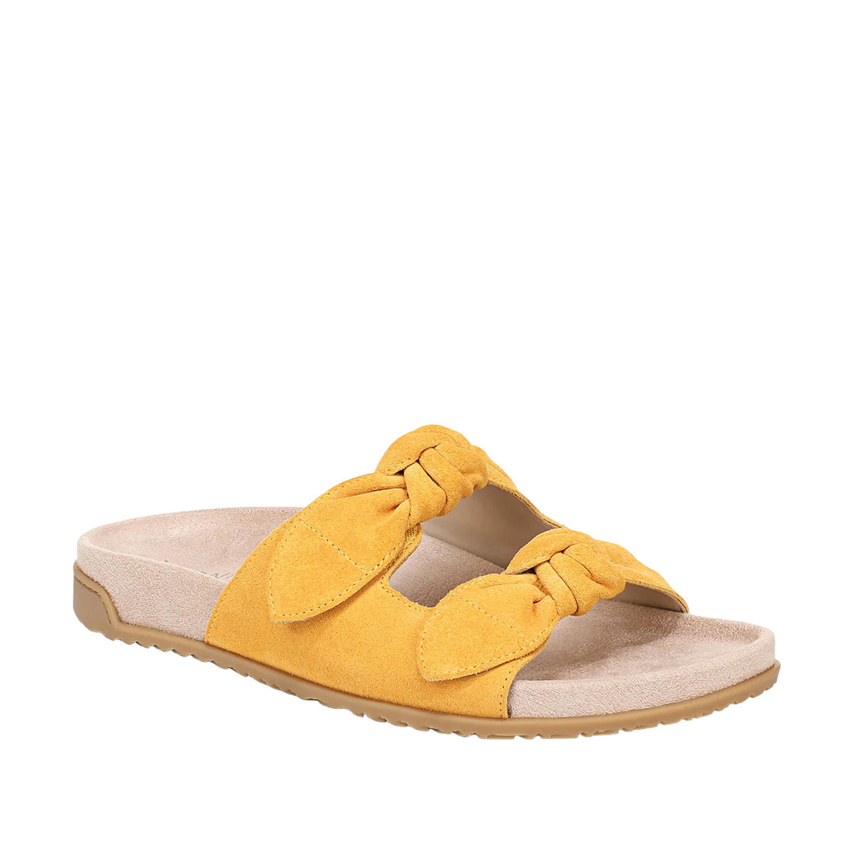 Vionic Women's Elara Slide Sandal in Amber Yellow