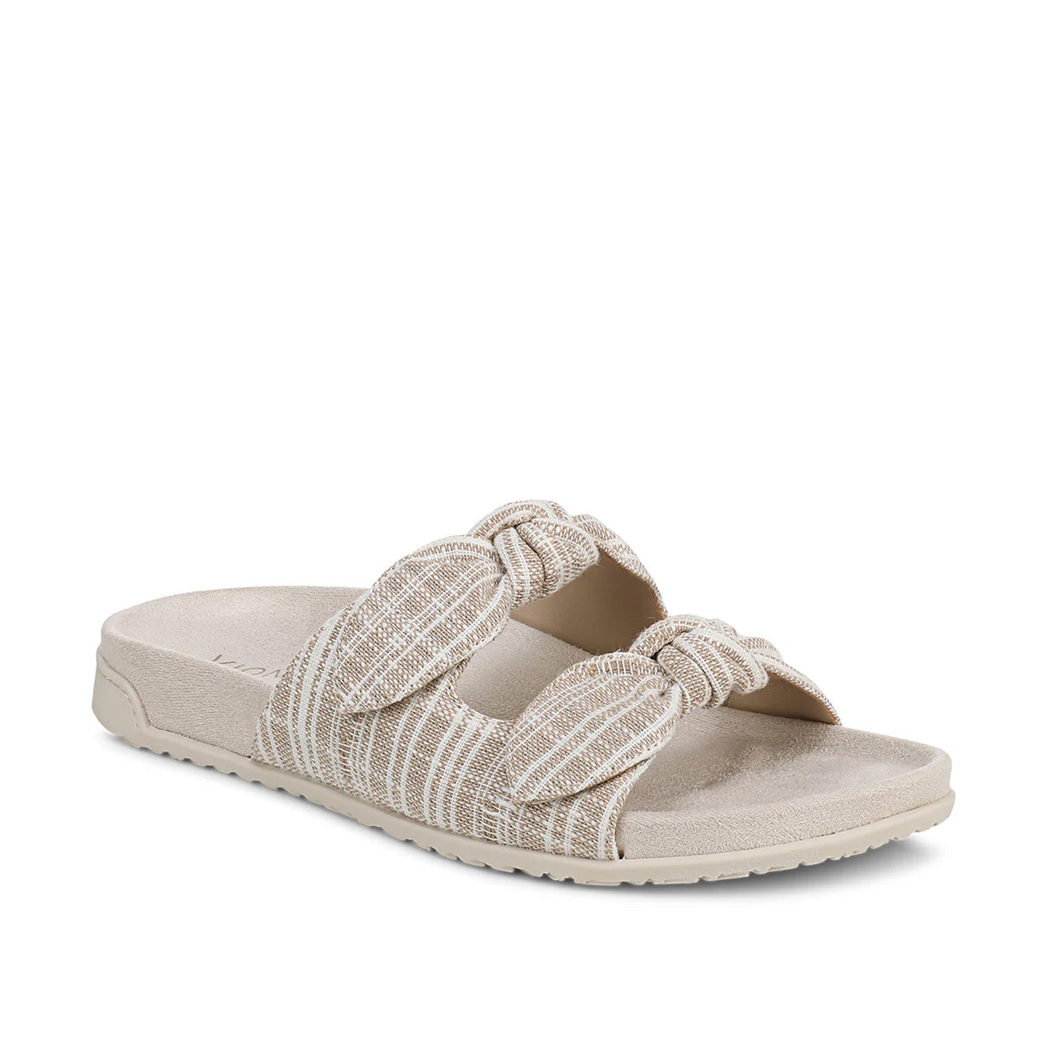 Vionic Women's Elara Slide Sandal in Cream Print