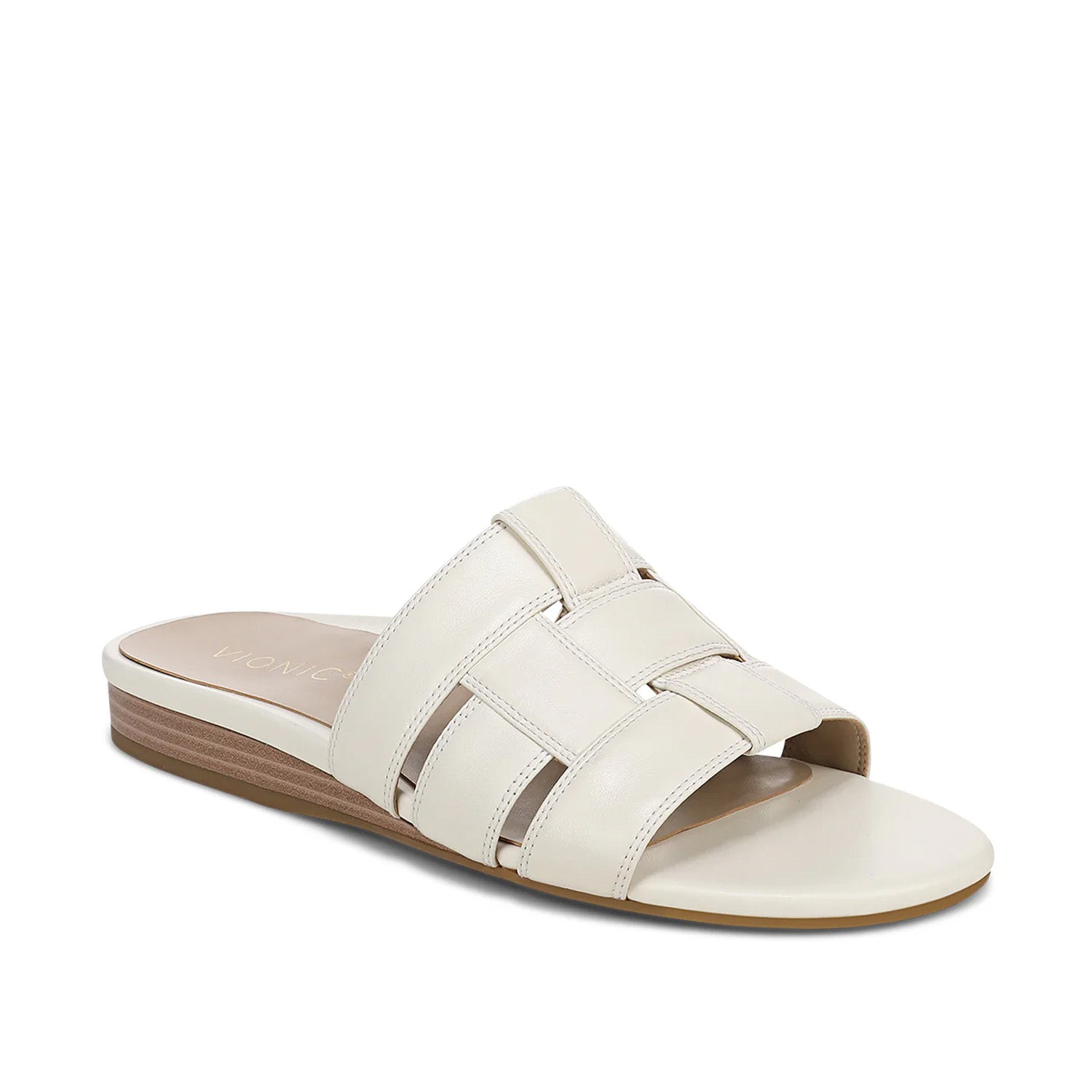 Vionic Women's Glendora Side Sandal in Ivory