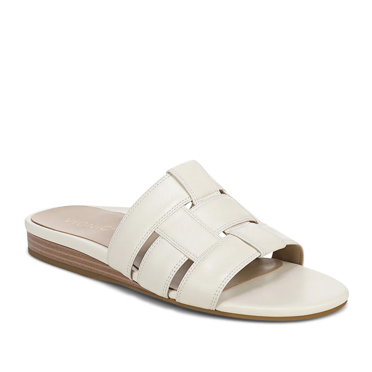 Vionic Women's Glendora Side Sandal in Ivory