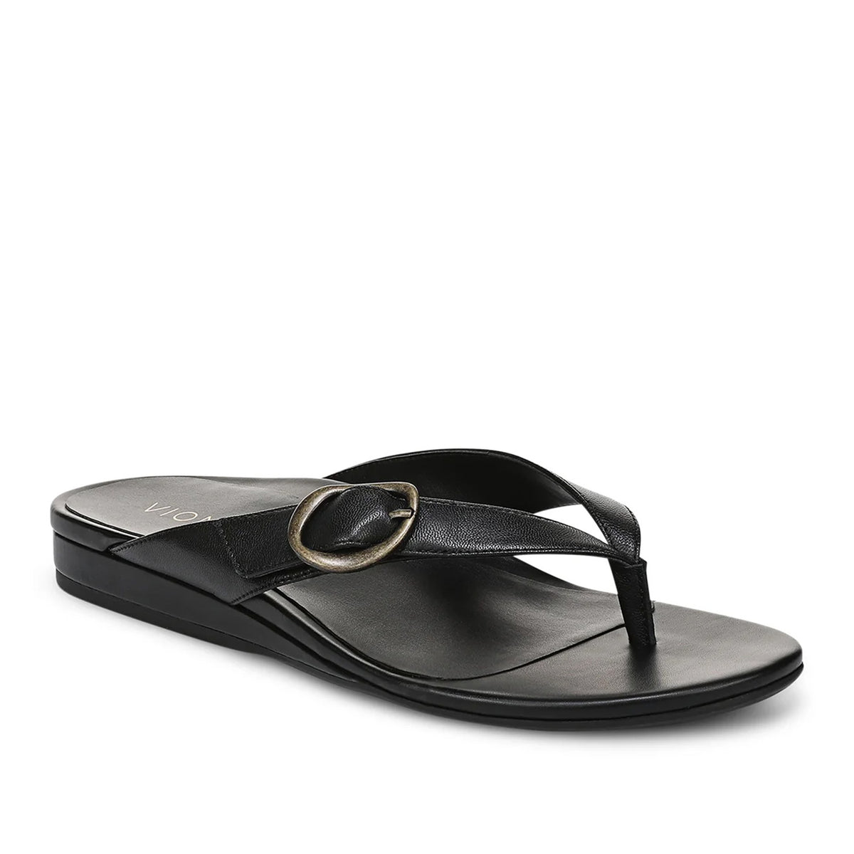 Vionic Women's Grove Toe Post Sandal in Black