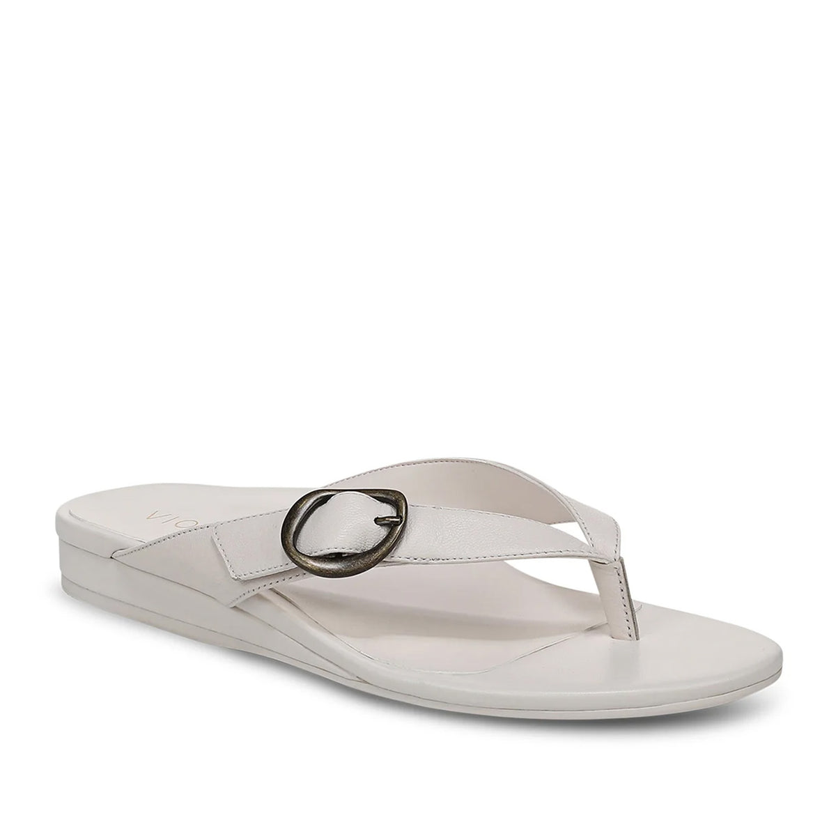 Vionic Women's Grove Toe Post Sandal in Sea Salt