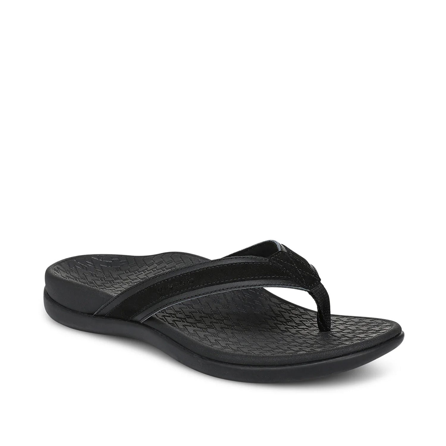 Vionic Women's Tide 2.0 Toe Post Sandal in Black