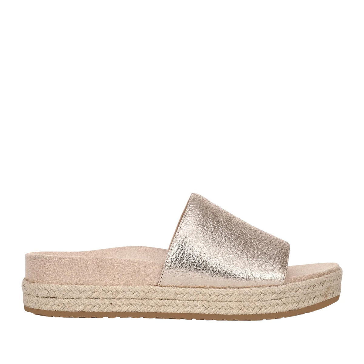 Vionic Women's Yasmina Platform Slide Sandal in Bronze