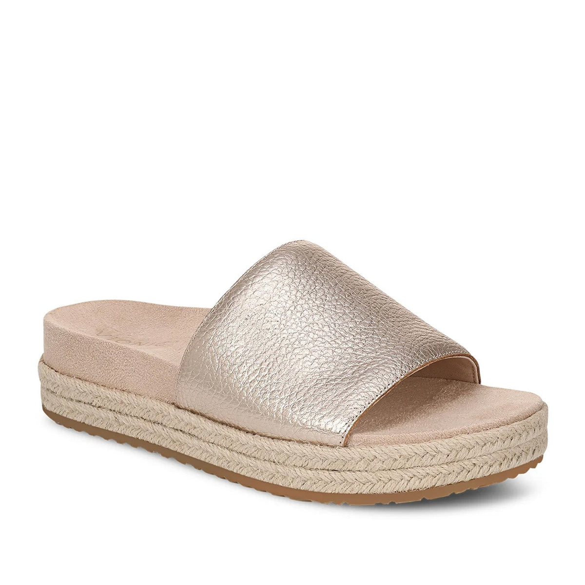 Vionic Women's Yasmina Platform Slide Sandal in Bronze