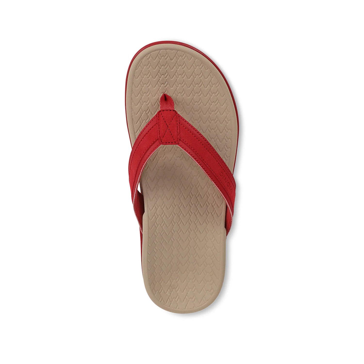 Vionic Women's Tide 2.0 Toe Post Sandal in Varsity Red