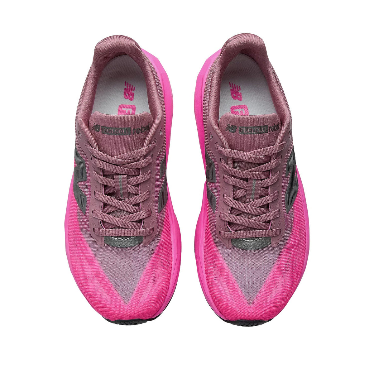 New Balance Women's FuelCell Rebel v5 in Pink Heat/Rosewood
