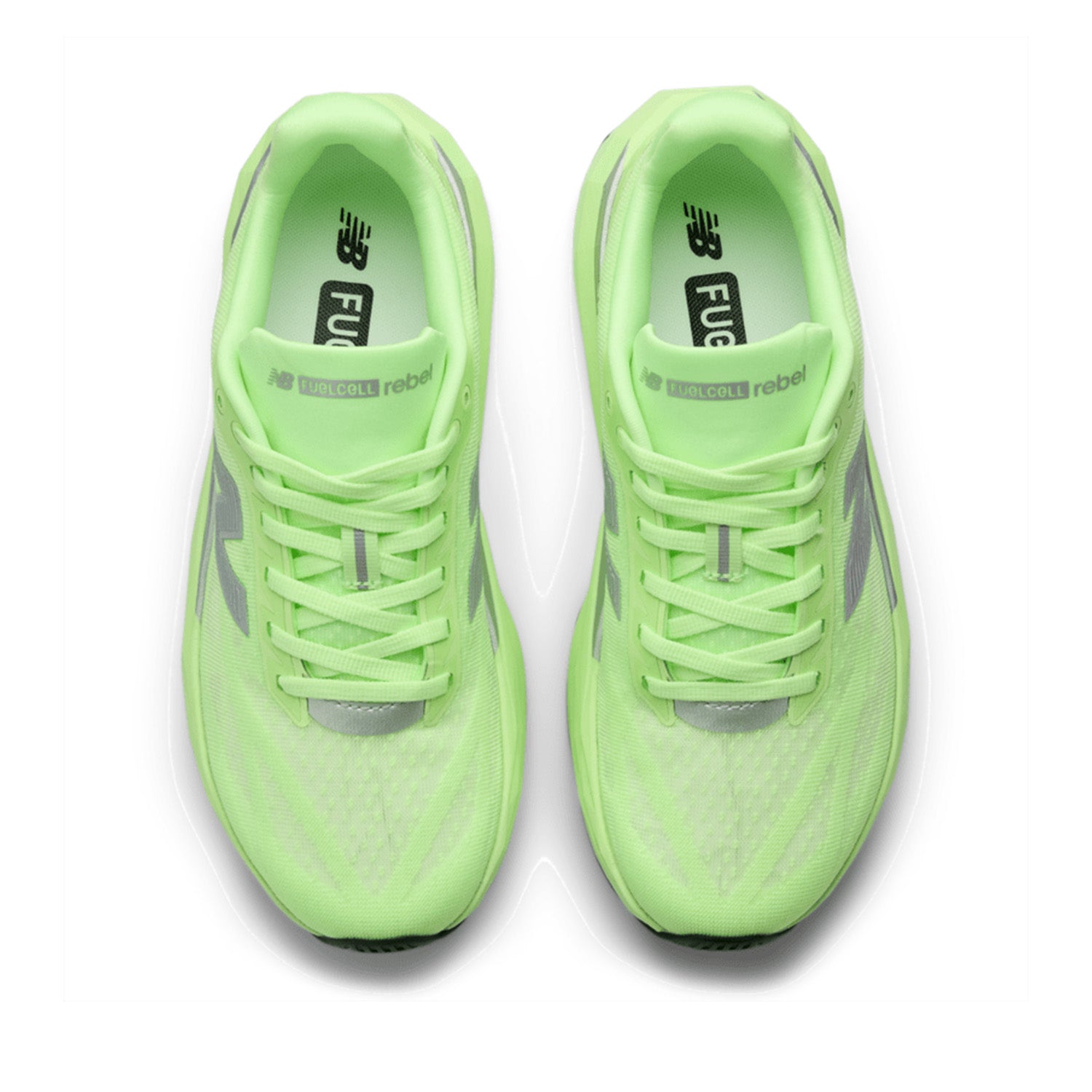 New Balance Women's FuelCell Revel v5 in Lab Green with Silver Metallic and White