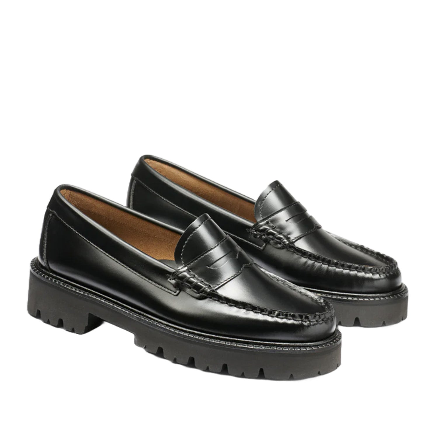 G.H. Bass Women's Whitney Super Lug Weejun in Black