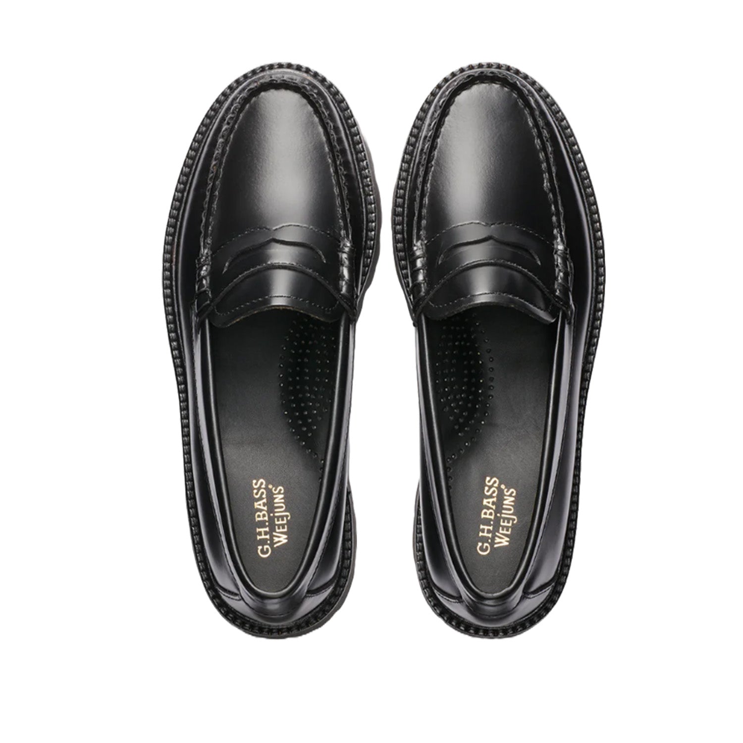 G.H. Bass Women's Whitney Super Lug Weejun in Black