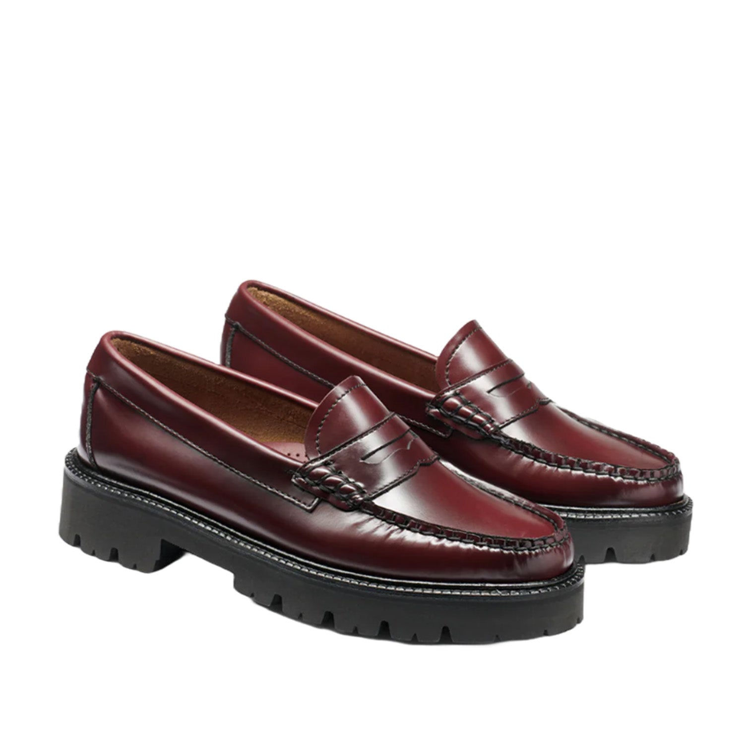 G.H. Bass Women's Whitney Super Lug Weejun in Wine