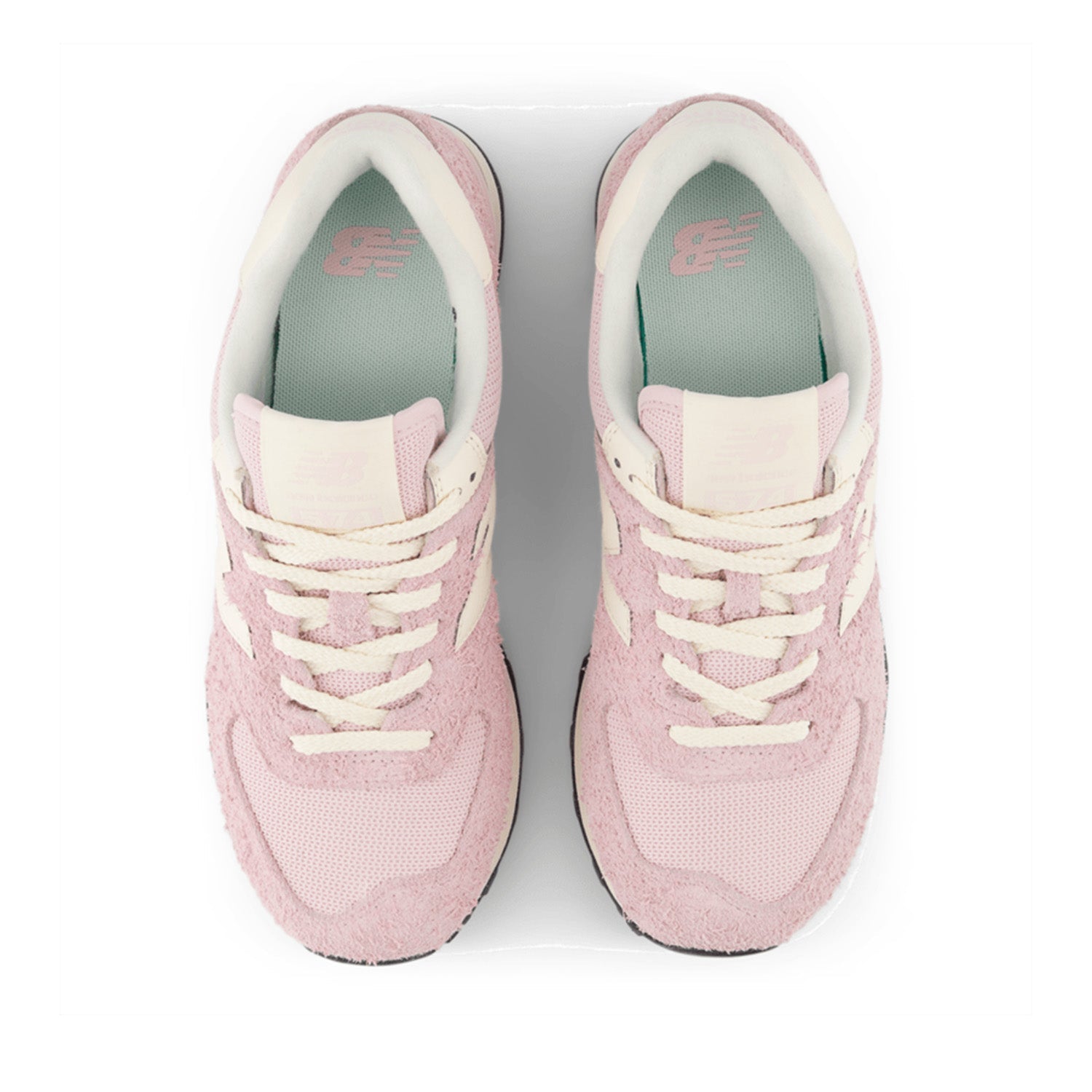 New Balance Women's 574 in Rose Sugar with Permafrost