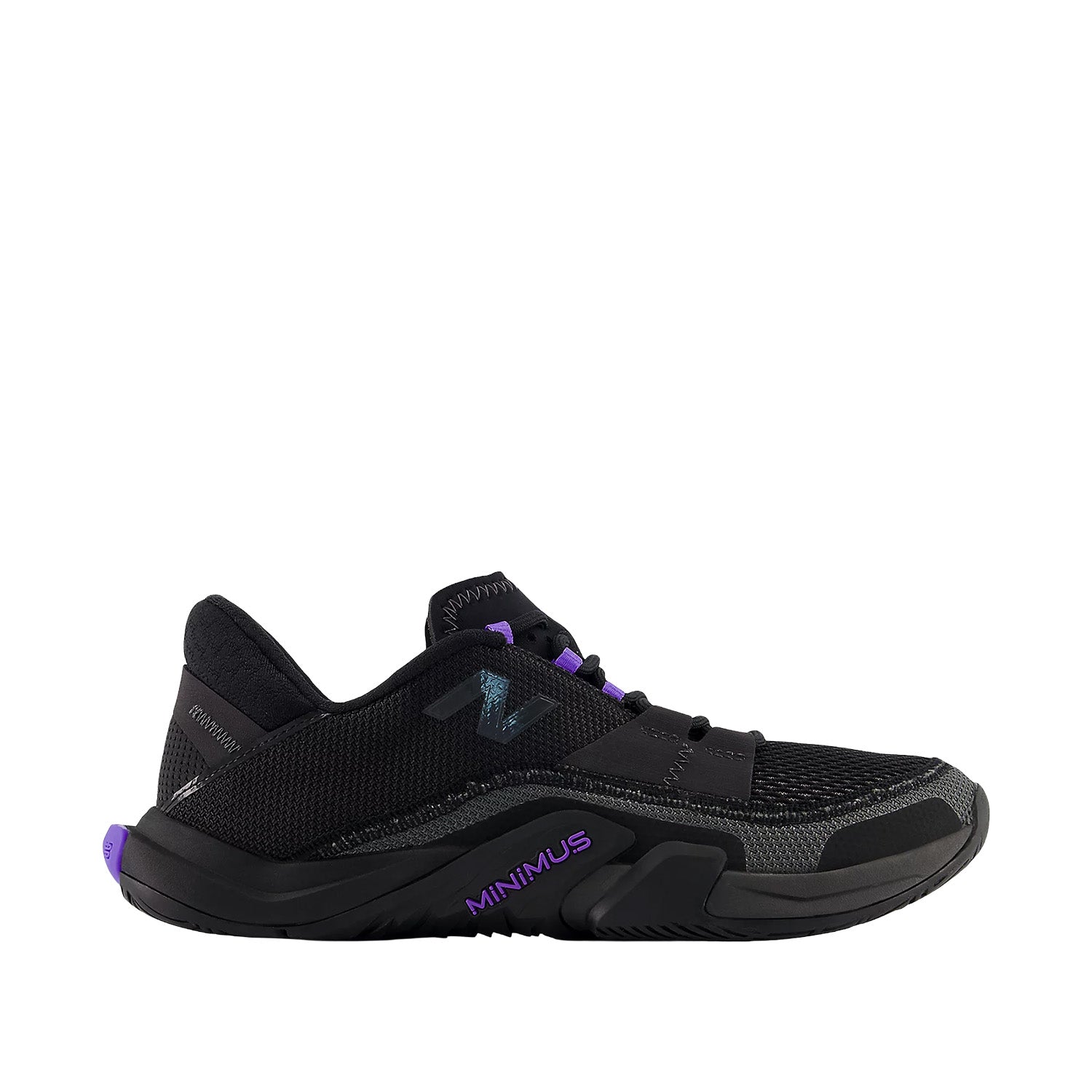 New Balance Women's Minimus TR v2 in Black/Faded Black/Electric Indigo