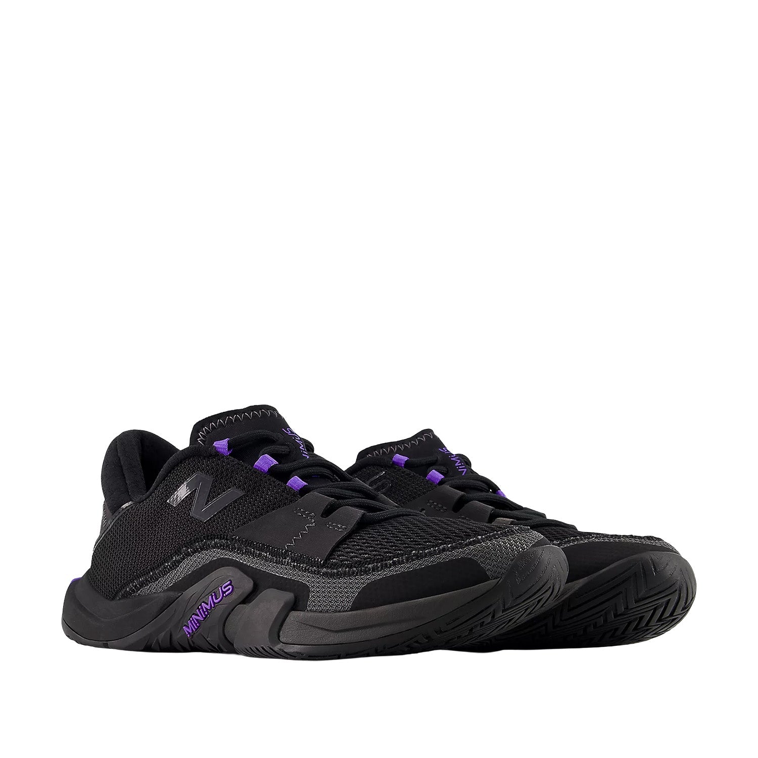 New Balance Women's Minimus TR v2 in Black/Faded Black/Electric Indigo
