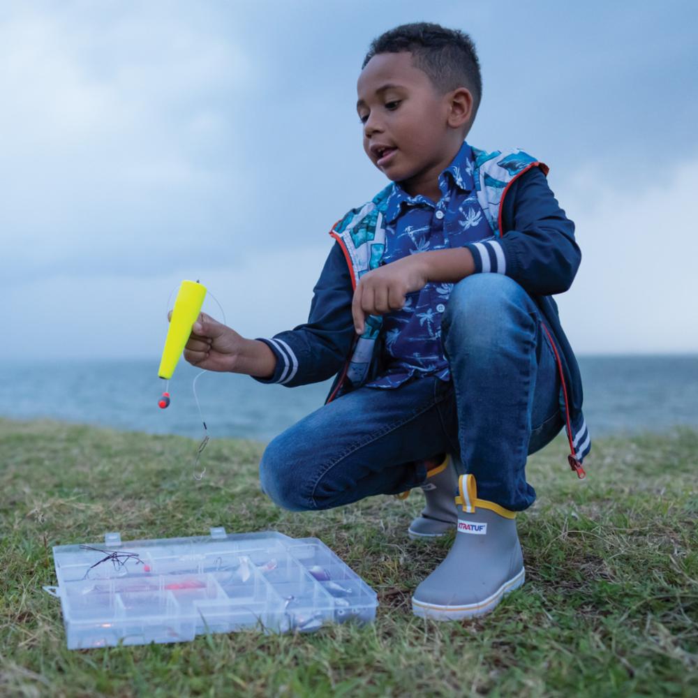 Xtratuf   Kids'  Adb Ankle Deck Boot Grey M