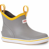 Xtratuf   Kids'  Adb Ankle Deck Boot Grey/Yellow M