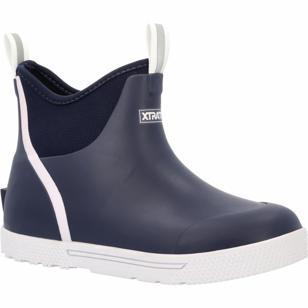 Xtratuf Men's S Wheelhouse 6 Ankle Deck Boot Wheelhouse Blue M