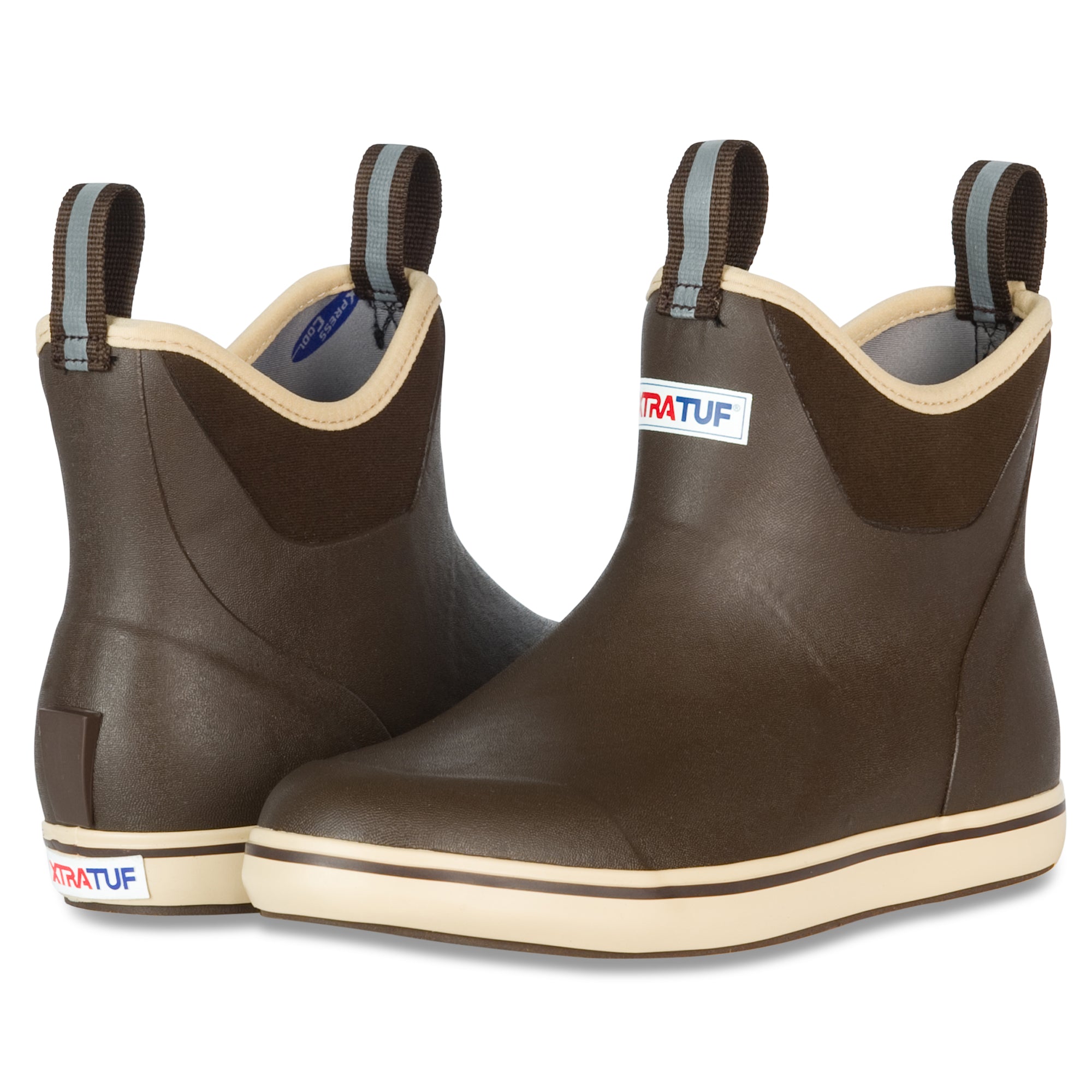 Xtratuf Men's  6" Ankle Deck Boot Ankle Deck Boot M Men In Chocolate/Tan