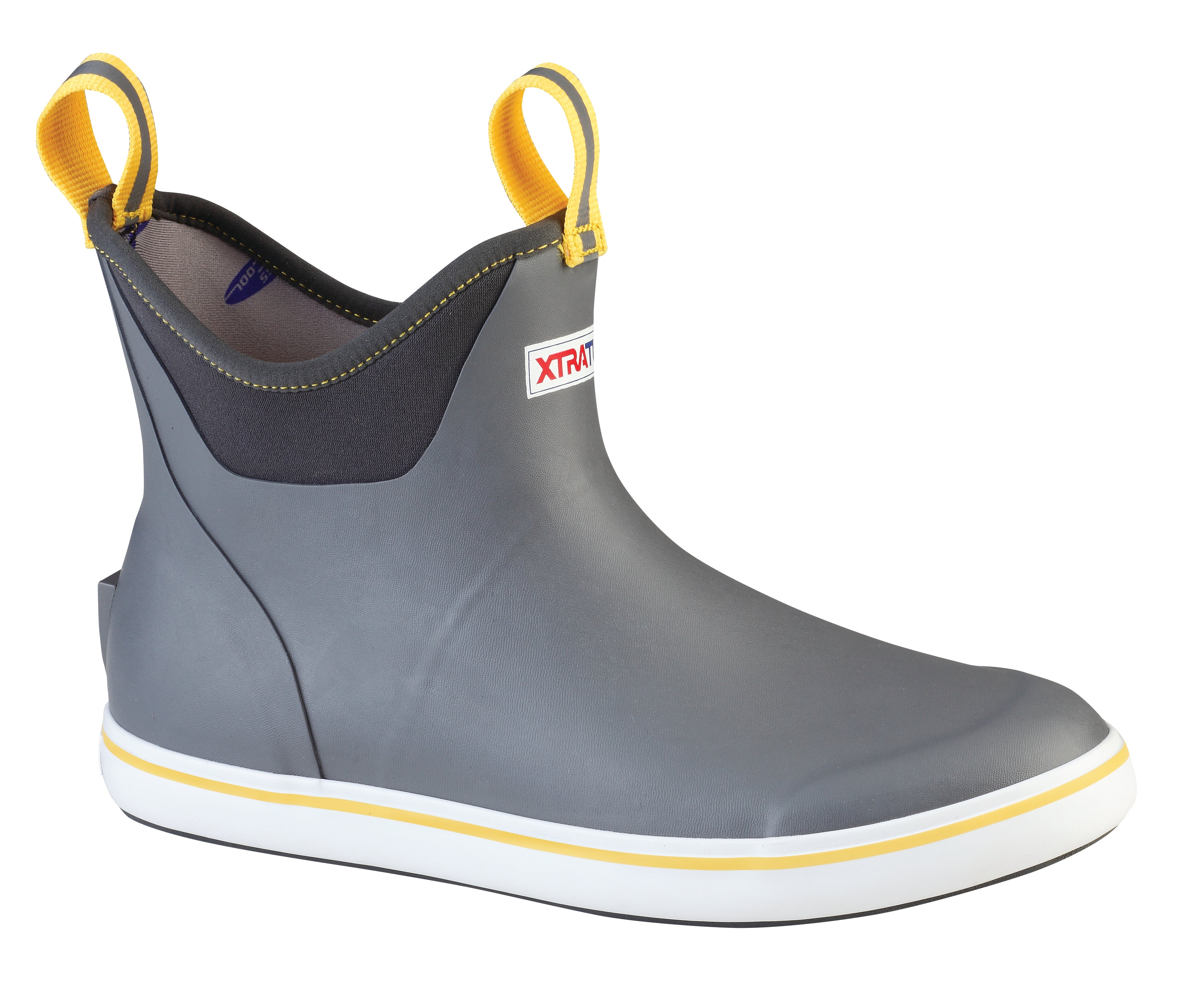 Xtratuf Men's  6" Ankle Deck Boot Ankle Deck Boot Men In Grey/Yellow W
