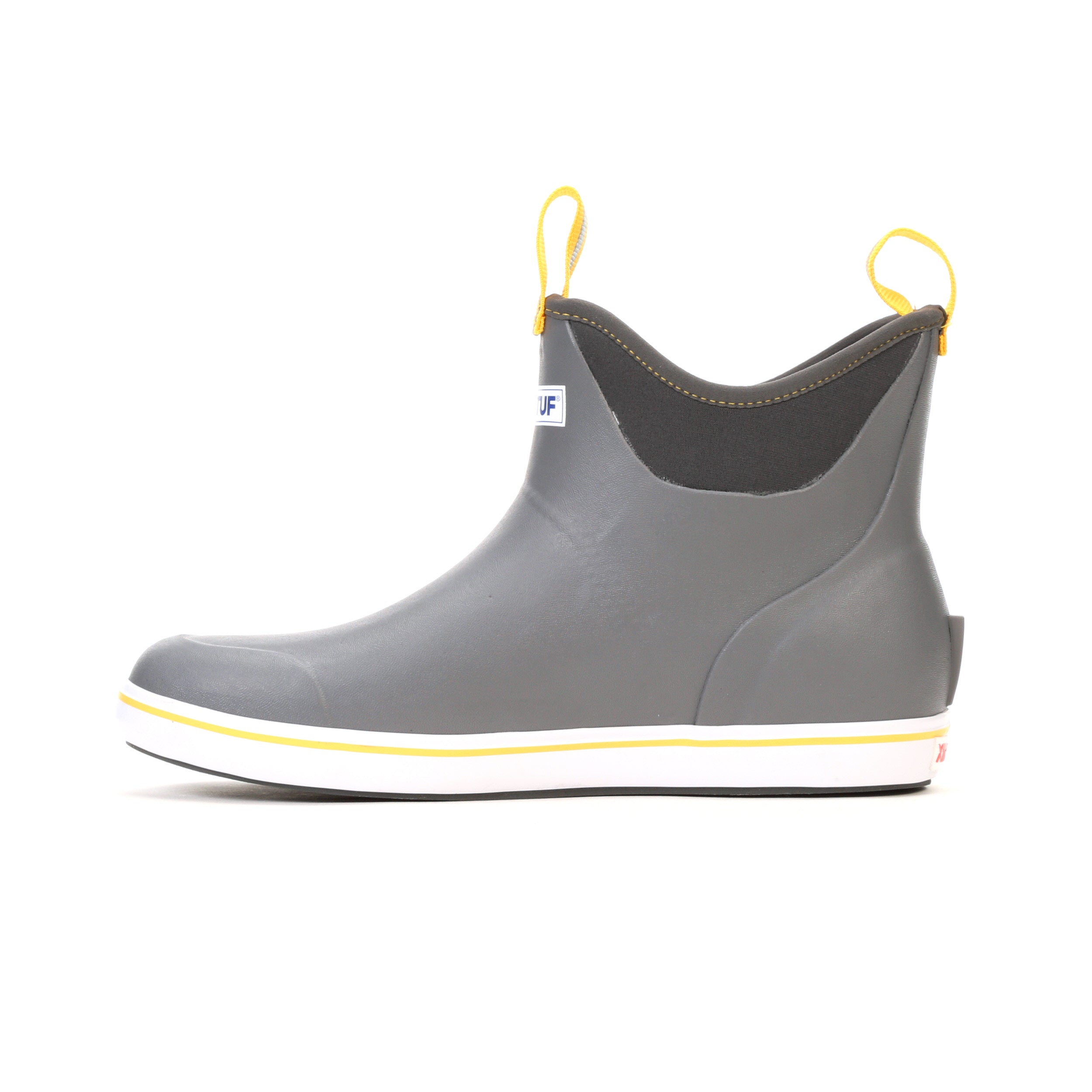 Xtratuf Men's  6" Ankle Deck Boot Ankle Deck Boot Men In Grey/Yellow W